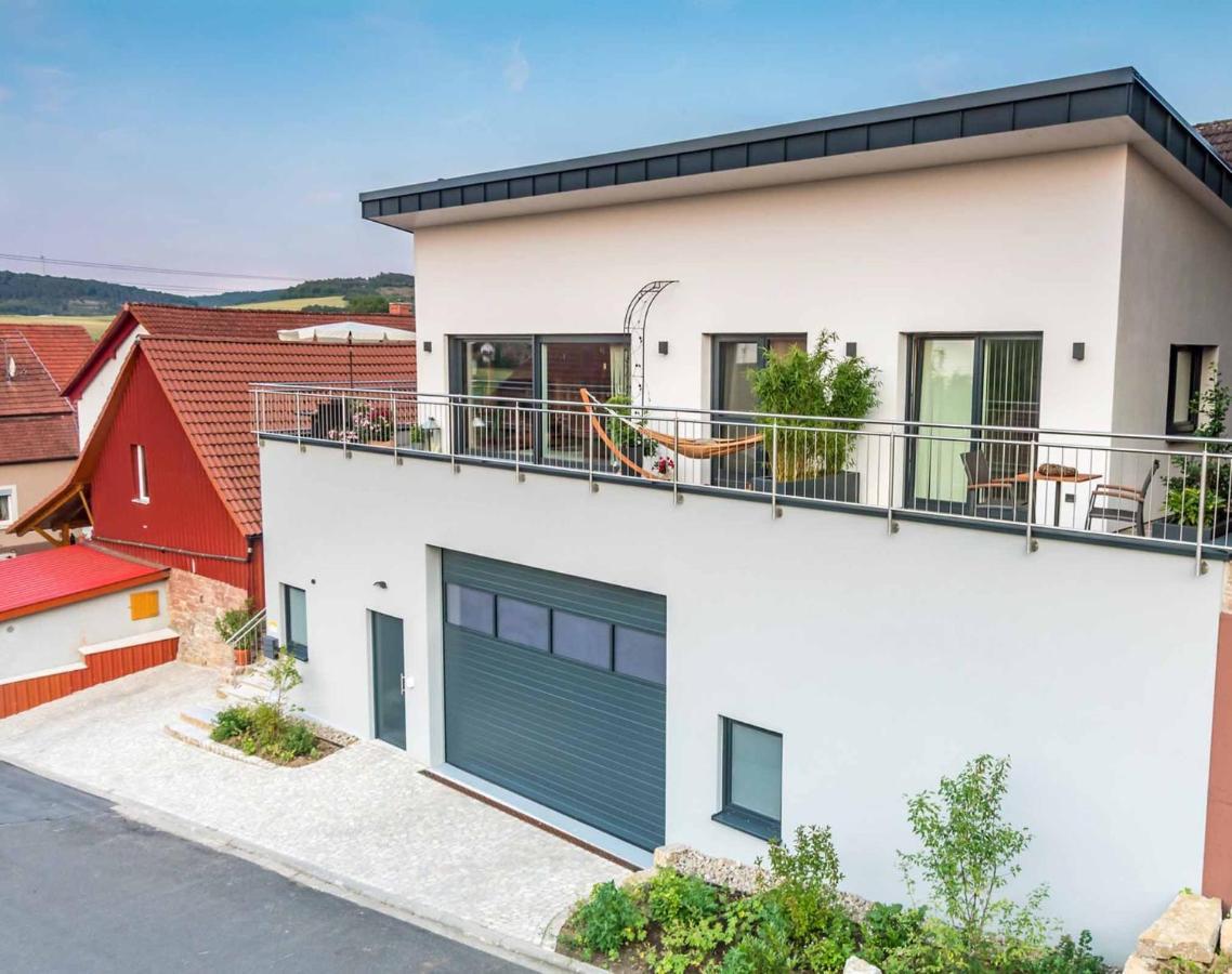Апартаменти Penthouse Tauberblick Таубербішофсгайм Екстер'єр фото